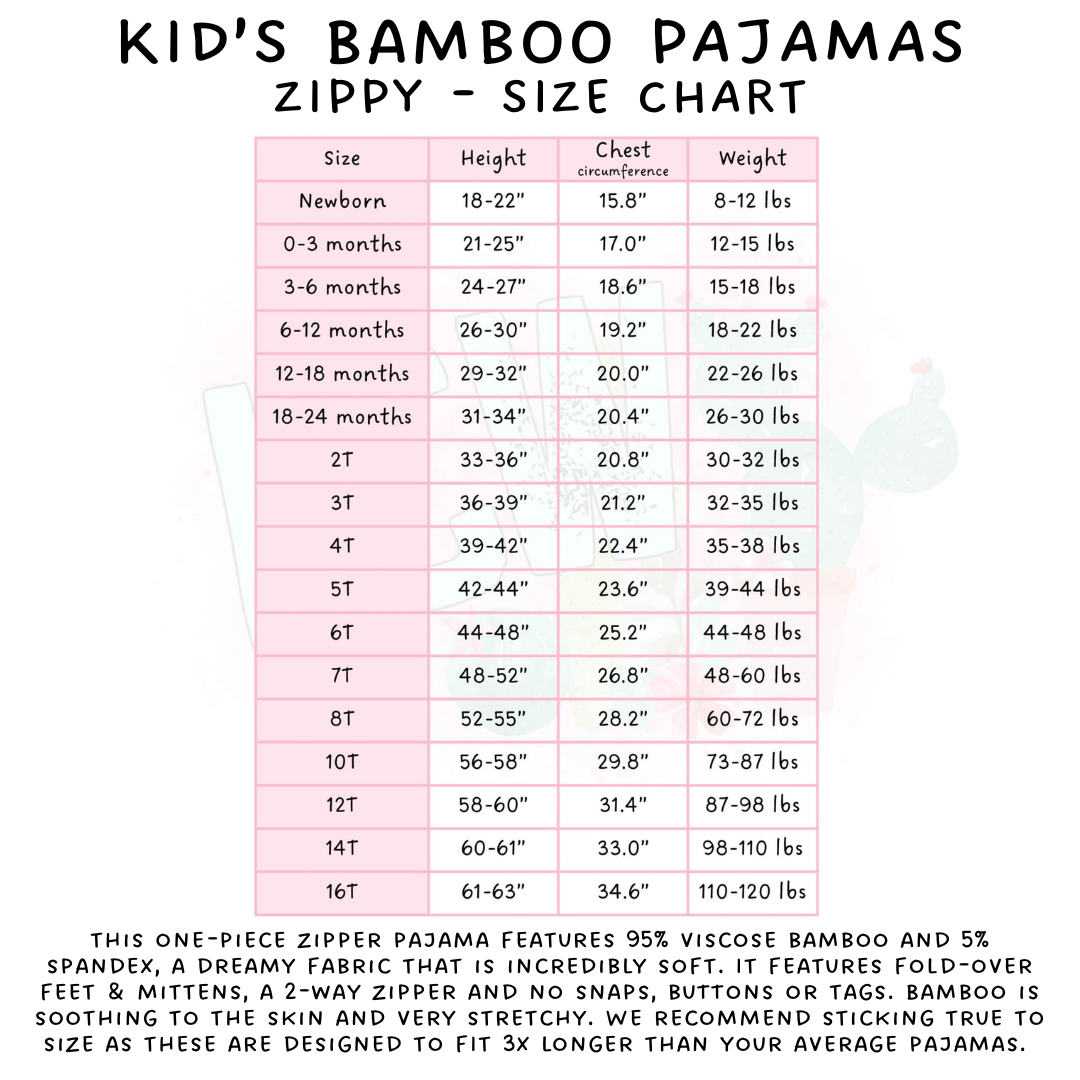 Ready To Ship - Love You Short Zip - 6 - 12 Mos & Long Zip - 2T, 3T & 4T