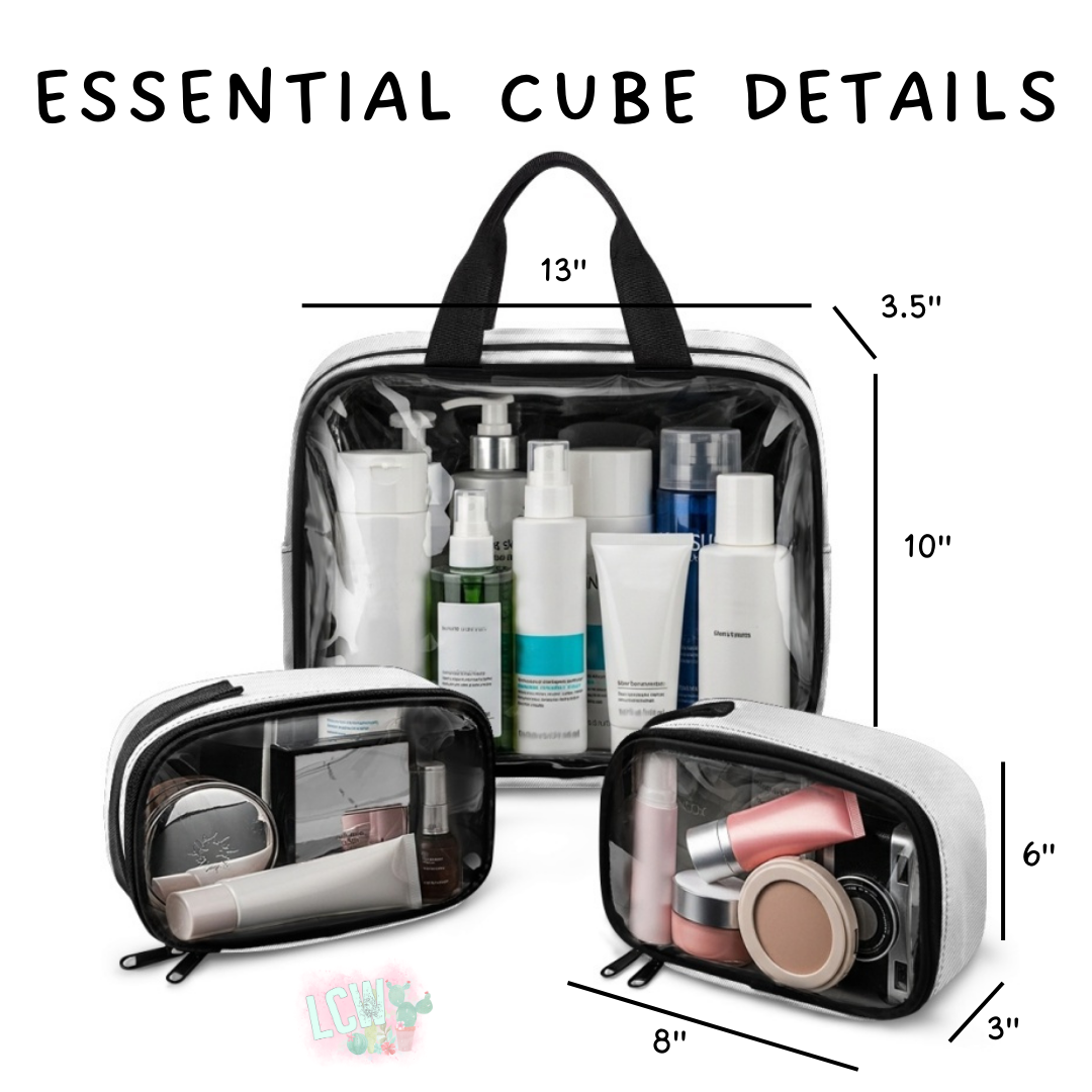 Batch #490 - Essential Cube Sets - Closes 2/13 - ETA mid April - Teal Trop Floral Essential Cube Set