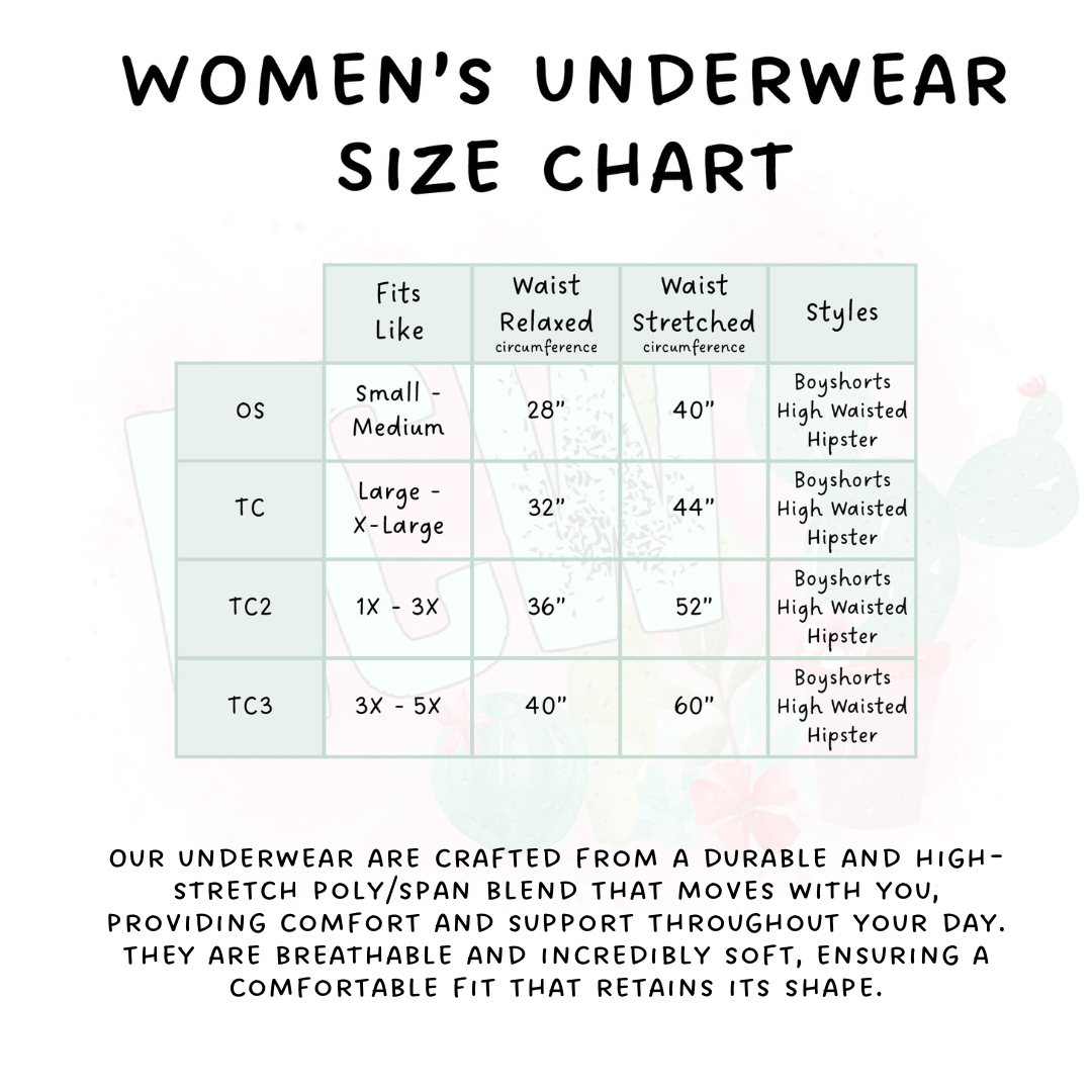 Ready to Ship - Red Mush Women's Underwear - Boy Short - TC3