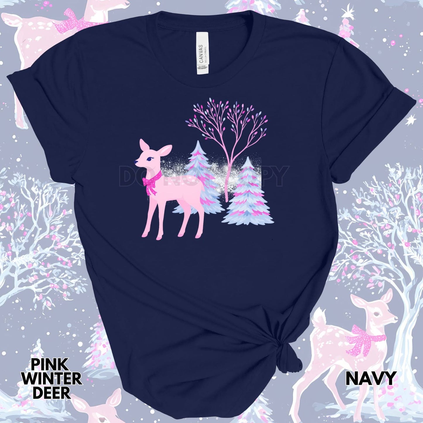 Pink Winter Deer Winter Wonderland Preorder Closing 11-9