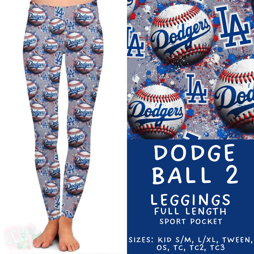Batch #451 - World Series Collection - Closes 11/20 - ETA Late Dec - Dodge Ball 2 Full Length Leggings