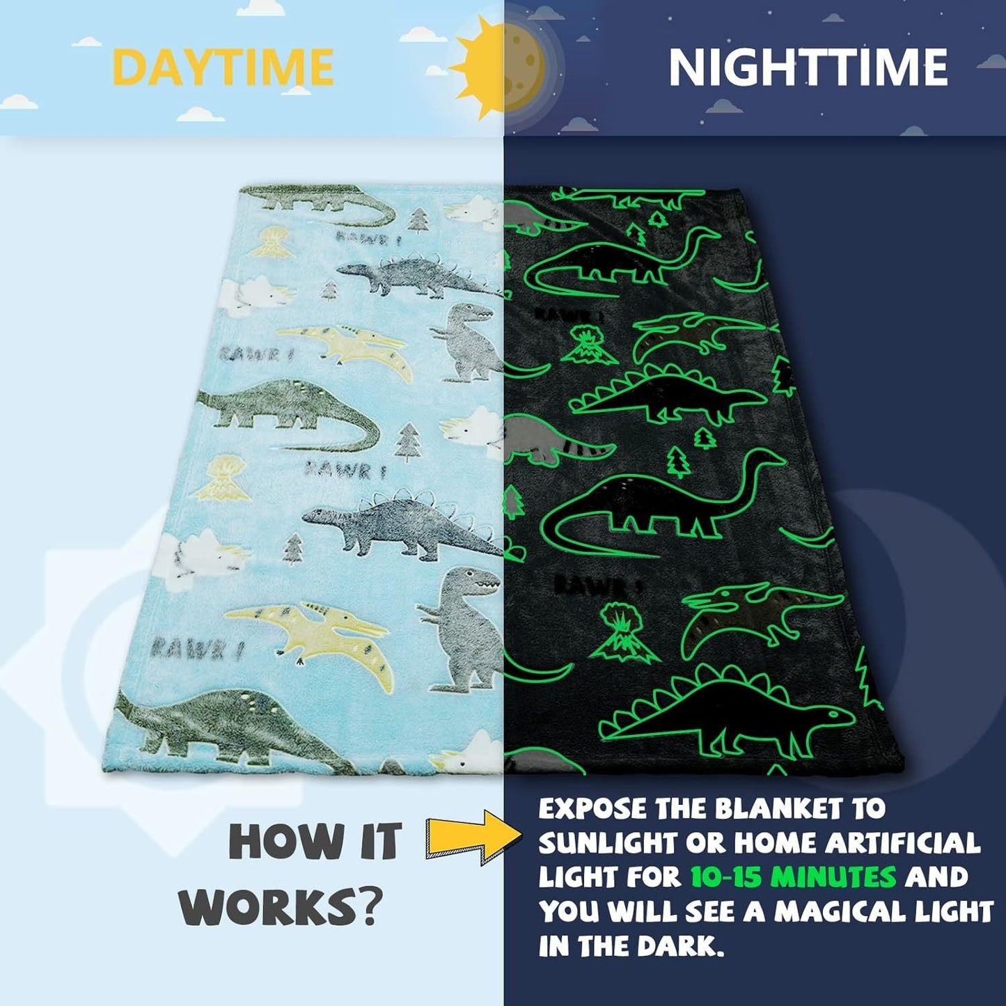 Hooting Owl Glow Blanket - Alonna's Legging Land