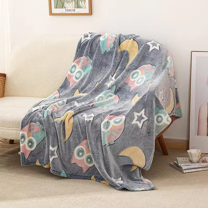 Hooting Owl Glow Blanket - Alonna's Legging Land