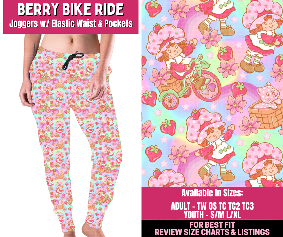 Preorder! Closes 12/31. ETA March. Berry Bike Ride Joggers