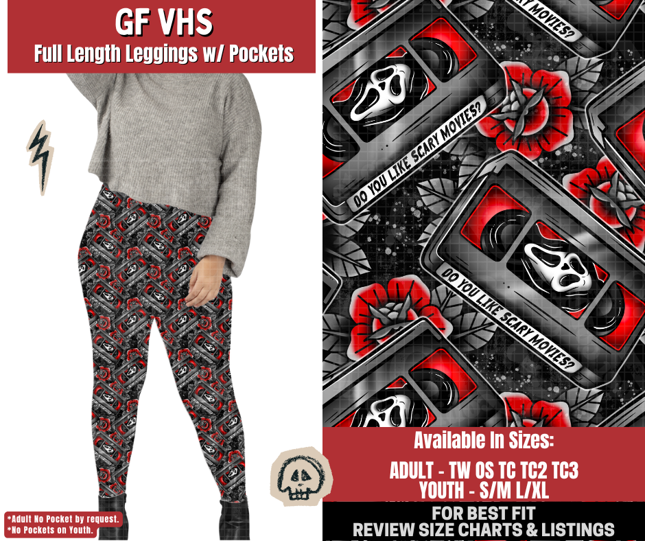 Preorder! Closes 12/22. ETA March. GF VHS Full Length Leggings w/wo Pockets