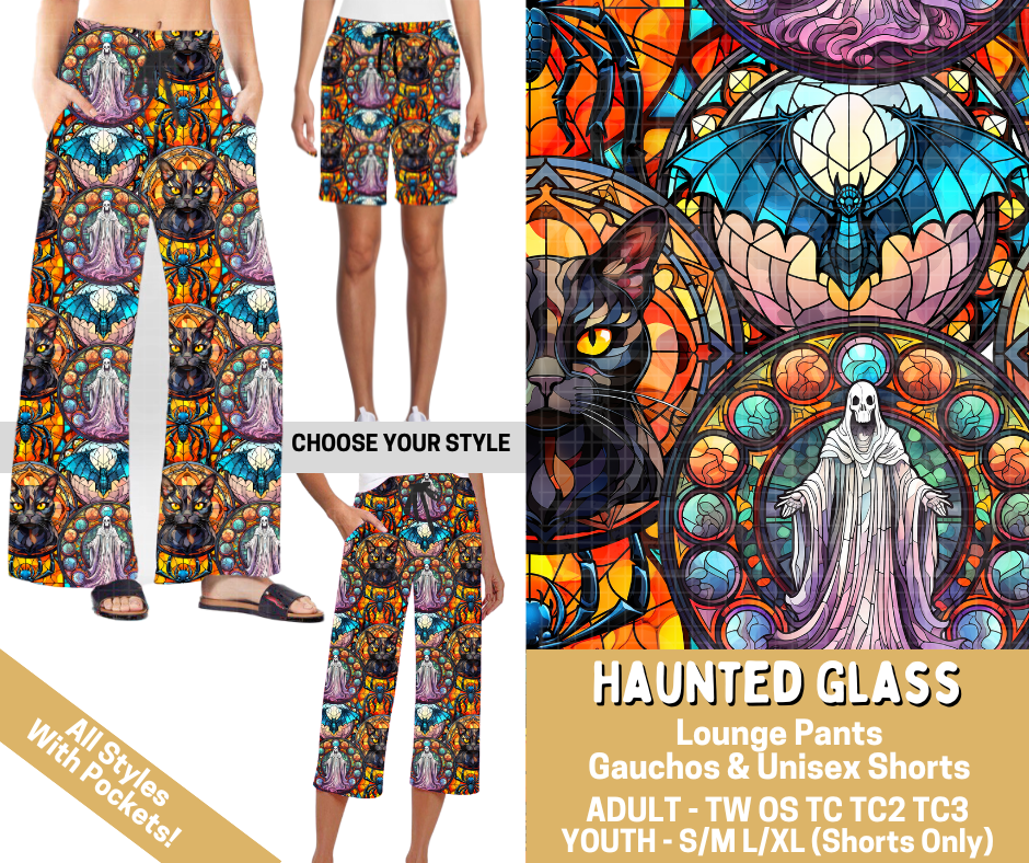 Preorder! Closes 2/26. ETA May. Haunted Glass Combo Lounge Lengths - Alonna's Legging Land