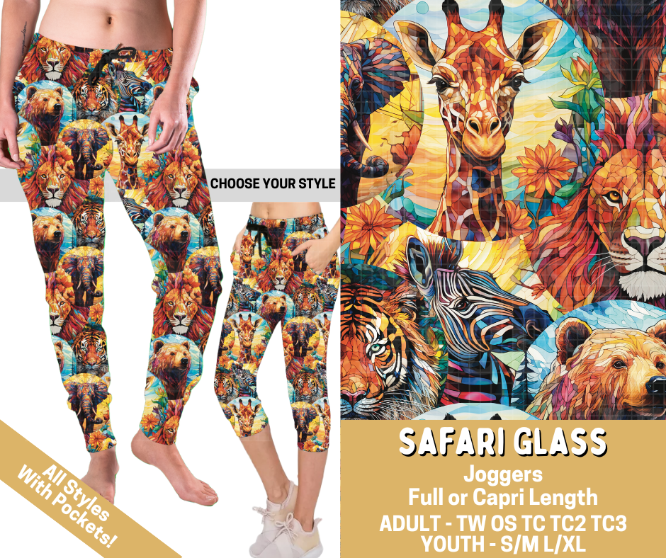 Preorder! Closes 2/26. ETA May. Safari Glass Combo Jogger Lengths - Alonna's Legging Land