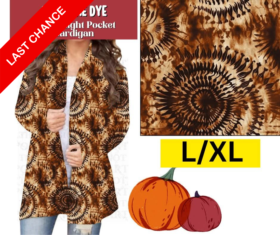Cocoa Tie Dye Pocket Cardigan