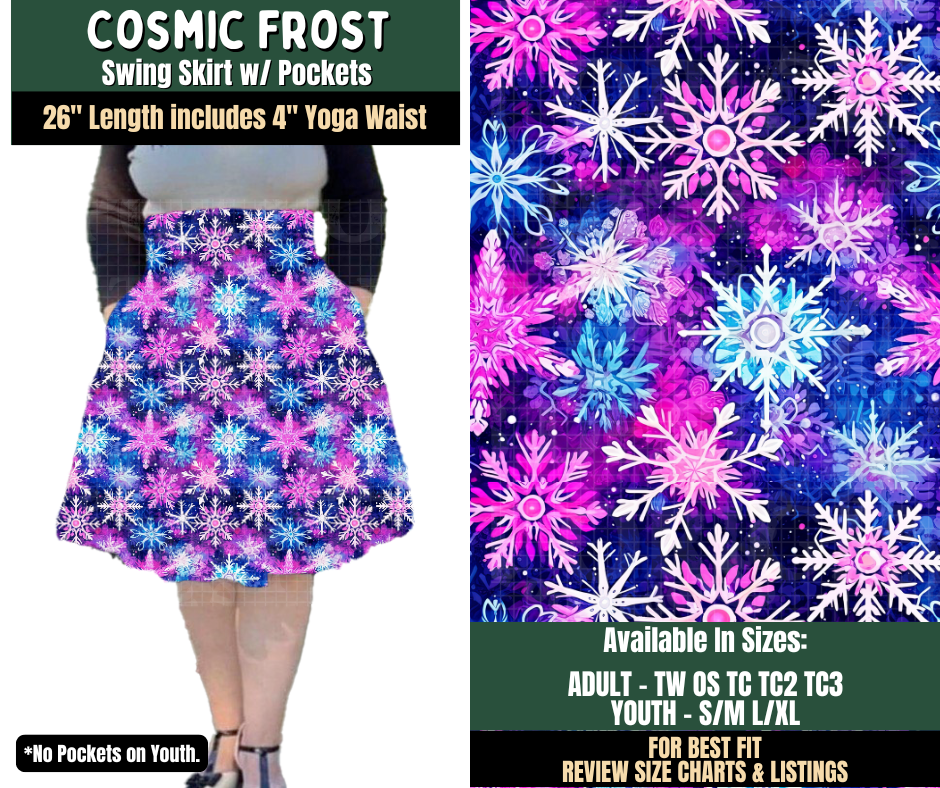 Preorder! Closes 8/12. ETA Nov. Cosmic Frost Swing Skirt