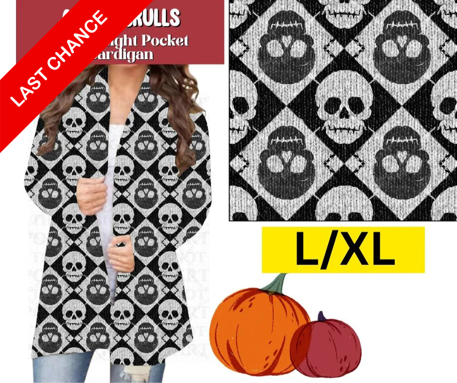 Argyle Skulls Pocket Cardigan