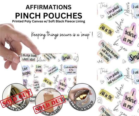 Affirmations Pinch Pouches - Alonna's Legging Land