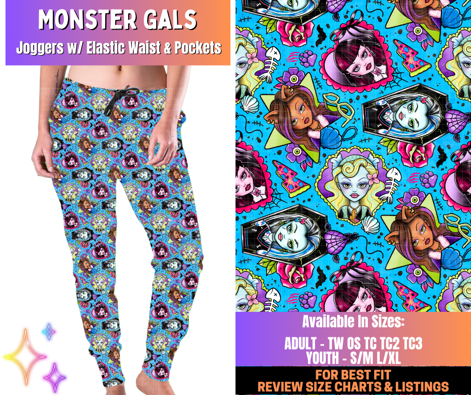 Preorder! Closes 12/10. ETA March. Monster Gals Joggers