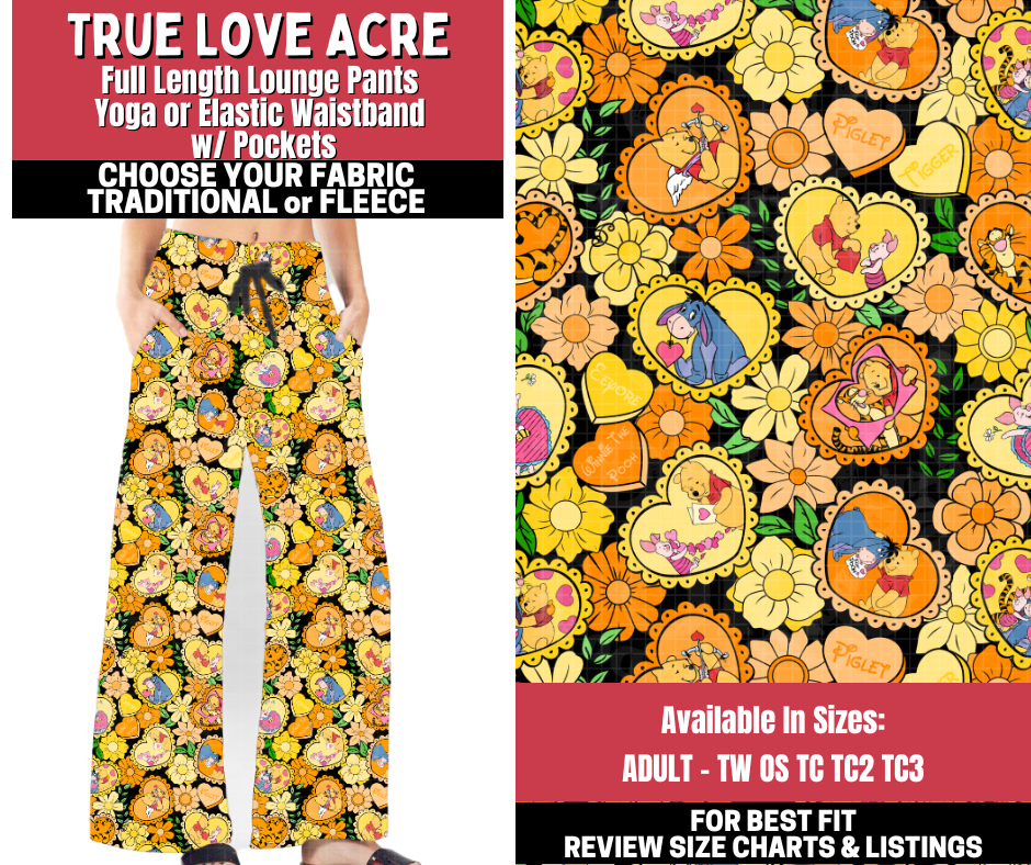 Preorder! Closes 11/13. ETA Jan. True Love Acre Lounge Pants Choose Fleece or Traditional