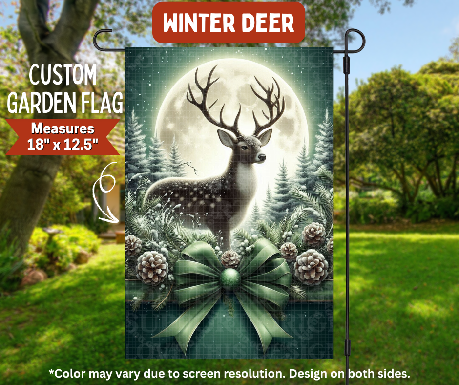 Preorder! Closes 8/10. ETA Nov. Winter Bird Garden Flag