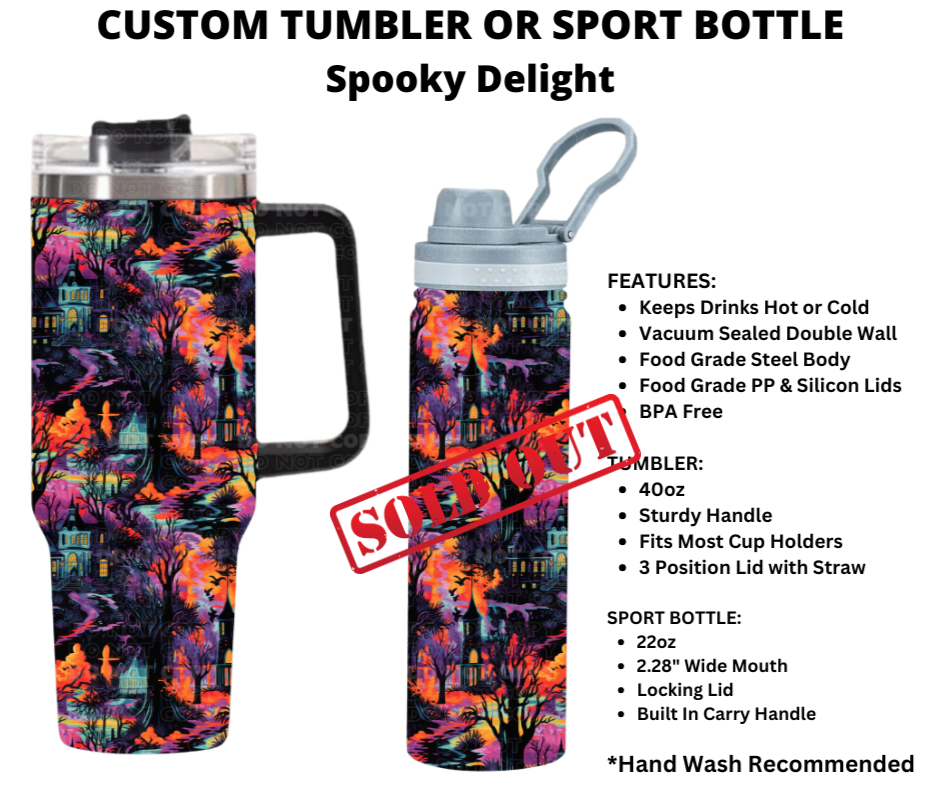 Spooky Delight Custom Tumbler
