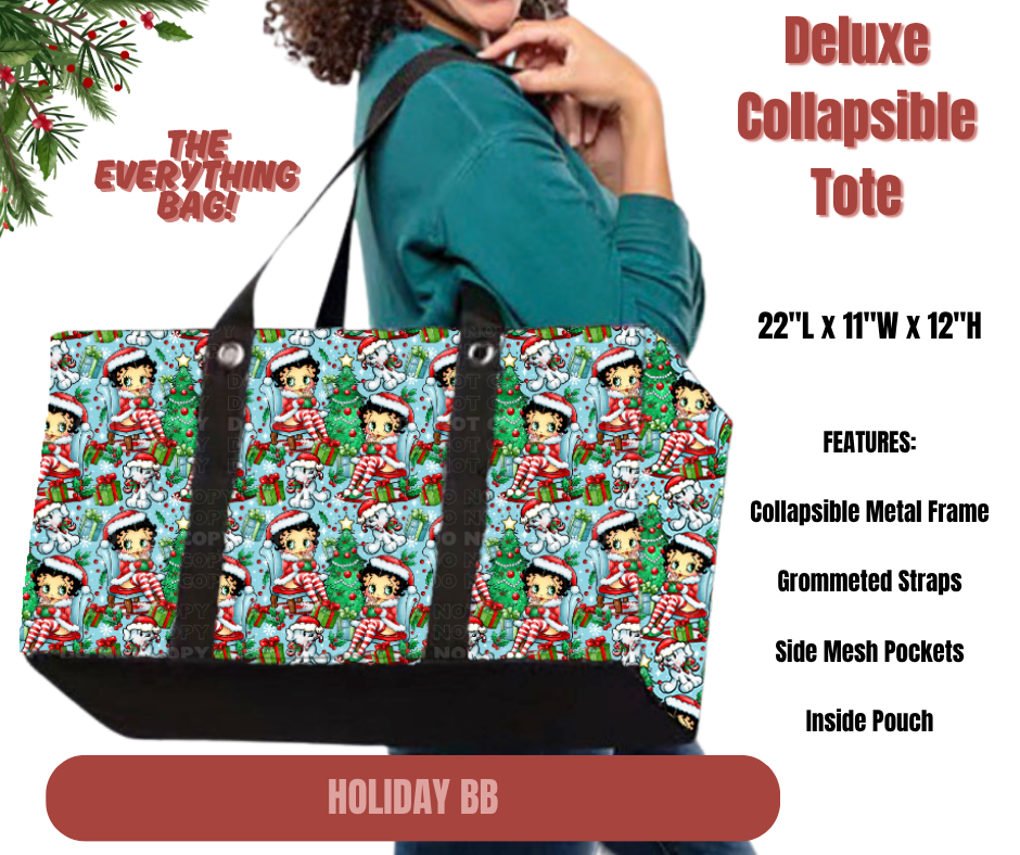 Preorder! Closes 9/1. ETA Dec. Holiday BB Collapsible Tote