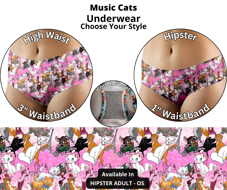 Music Cats Underwear