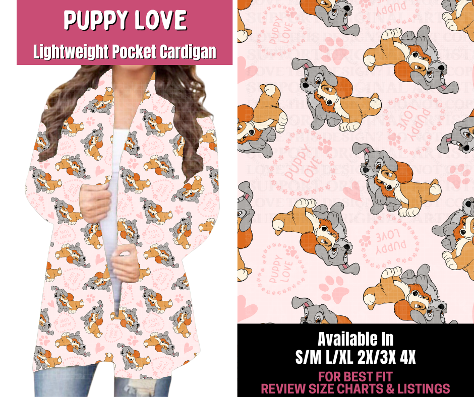 Preorder! Closes 11/10. ETA Jan. Puppy Love Pocket Cardigan