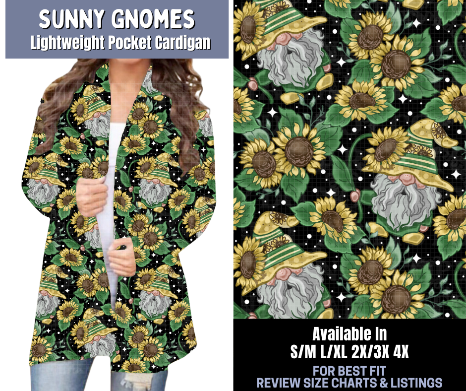 Preorder! Closes 1/8. ETA March. Sunny Gnomes Pocket Cardigan