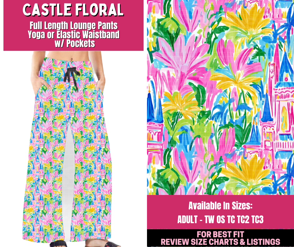 Preorder! Closes 12/31. ETA March. Castle Floral Full Length Lounge Pants