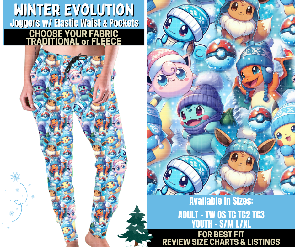 Preorder! Closes 8/28. ETA Nov. Winter Evolution Joggers Choose Fleece or Traditional