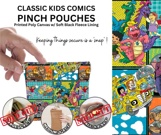 Classic Kids Comics Pinch Pouches - Alonna's Legging Land