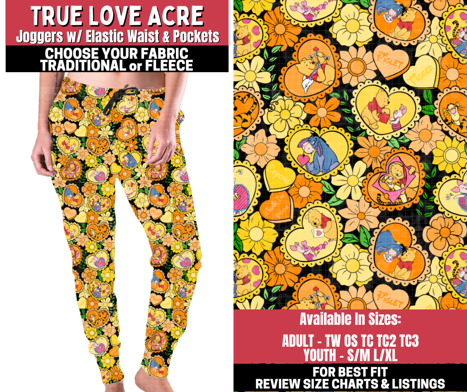 Preorder! Closes 11/13. ETA Jan. True Love Acre Joggers Choose Fleece or Traditional