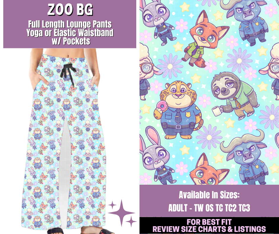 Preorder! Closes 1/14. ETA April. Zoo BG Full Length Lounge Pants
