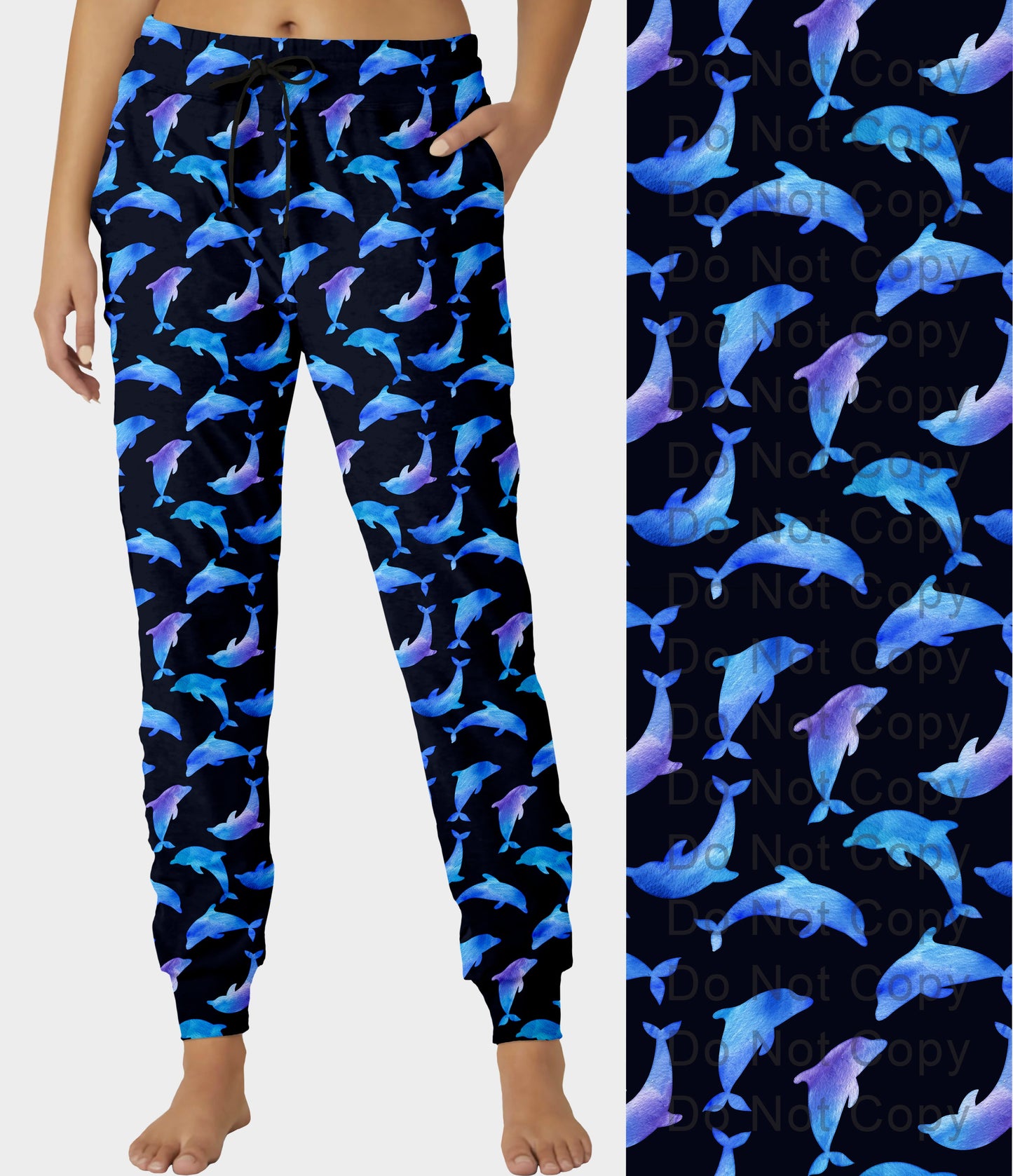 RTS - Watercolor Dolphins Joggers