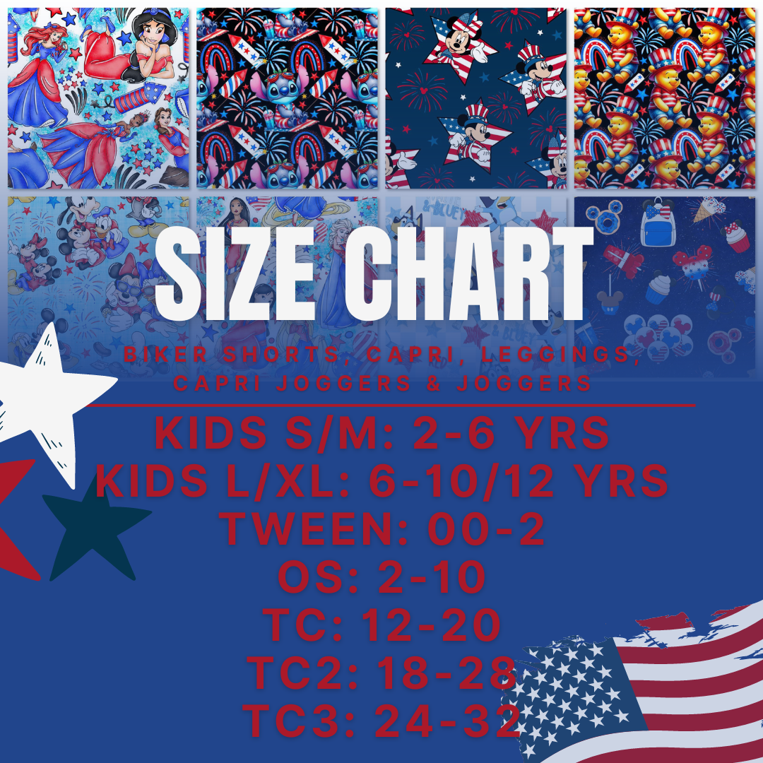 Ready To Ship - RW and Blue Dog Capris