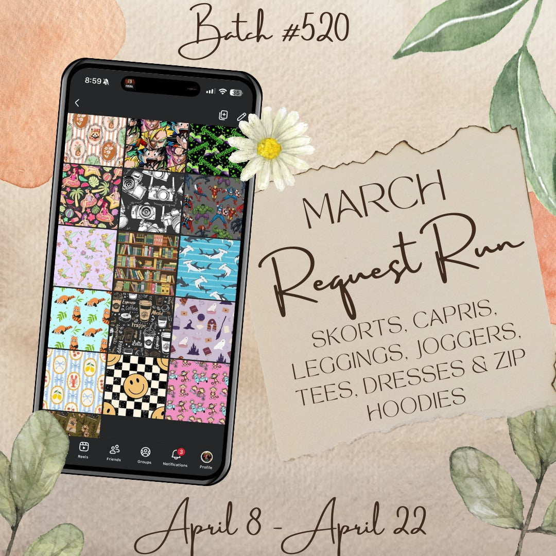 Batch #520 - March Request Run - Closes 4/22 - ETA late June