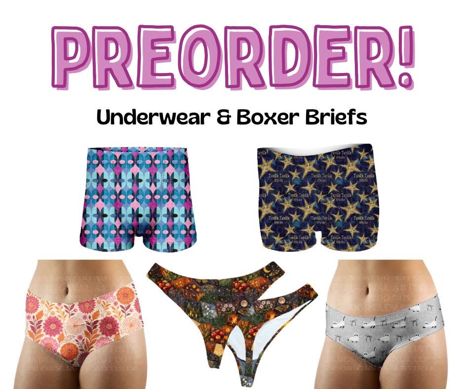 Underwear Preorder Run 484 ~ Closes 6/24