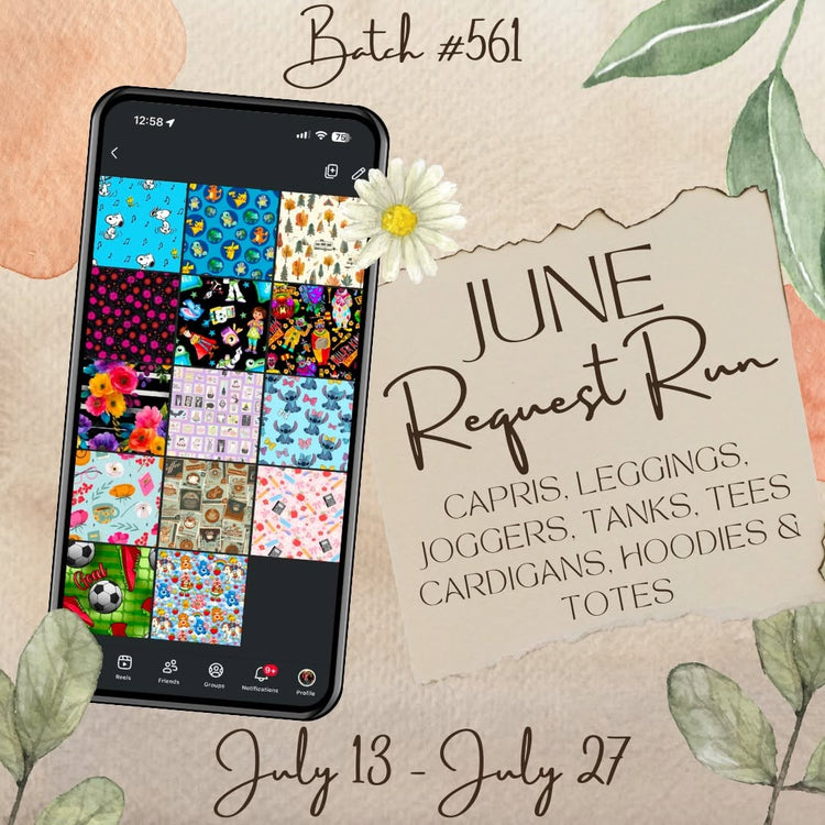 Batch #561 - June Request Run - Closes 7/27 - ETA late Sept