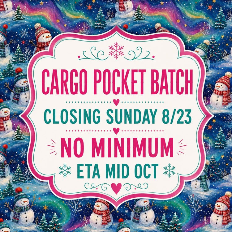 PREORDER CARGO POCKET BATCH - CLOSING 8/23 ETA: MID-OCT