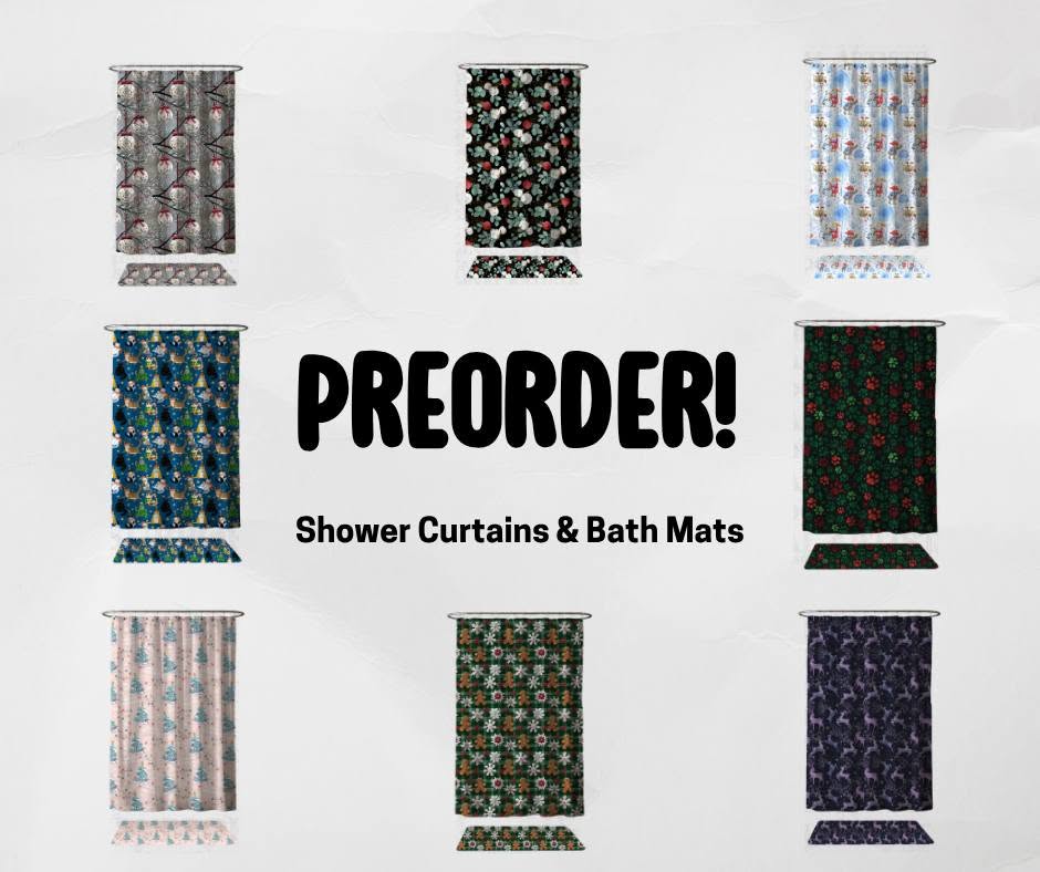 Run 514 ~ Closes 9/2 Shower Curtain & Bath Mat