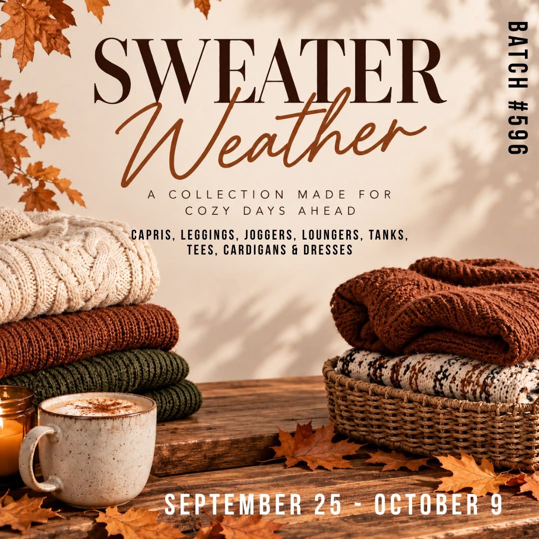 Batch #596 - Sweater Weather - Closes 10/9 - ETA early Dec