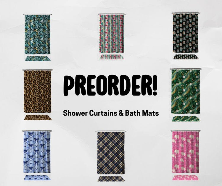 Run 535 ~ Closes 10/21 Custom Shower Curtains and Bath Mats