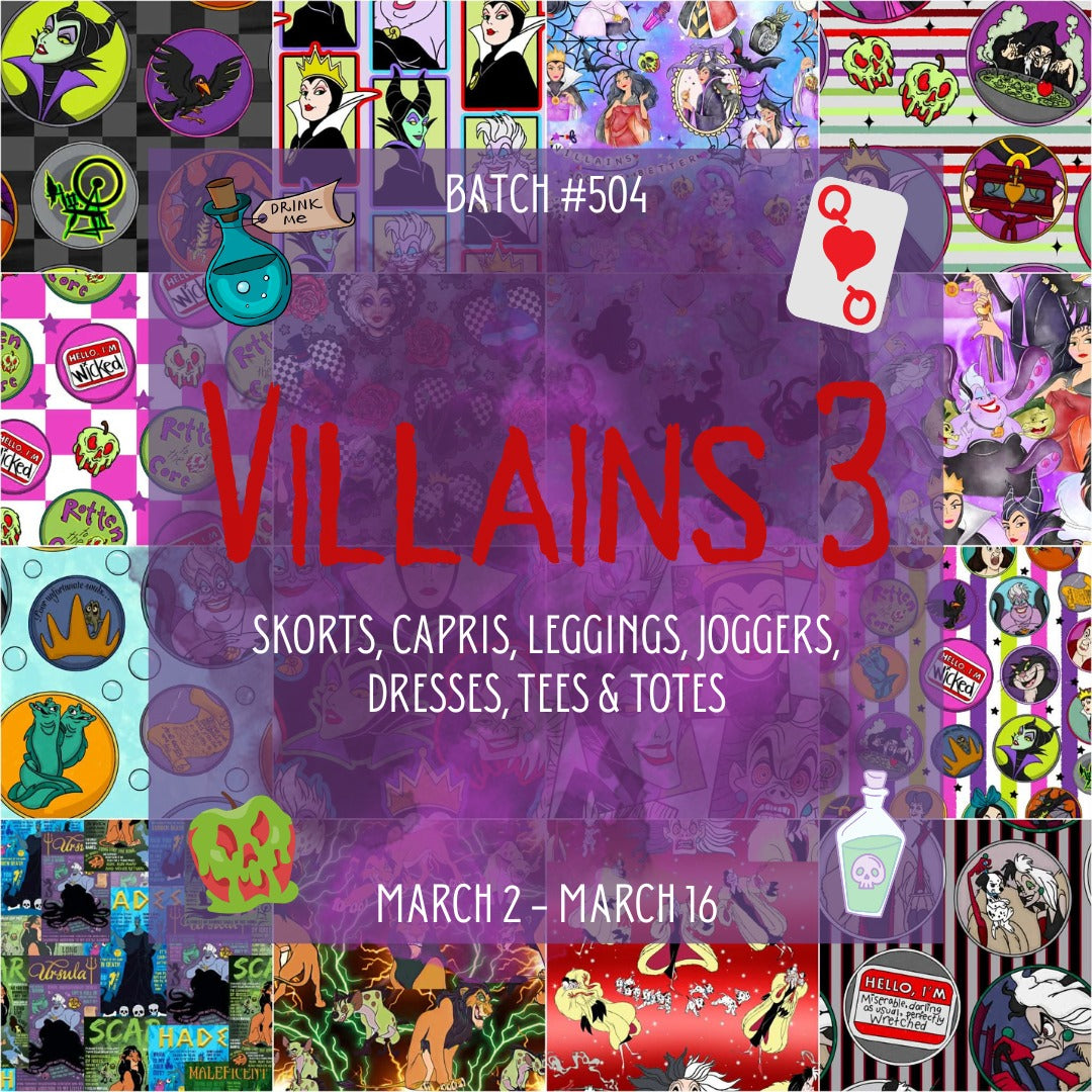 Batch #504 - Villains 3 Collection Preorder - Closes 3-16 - ETA mid May