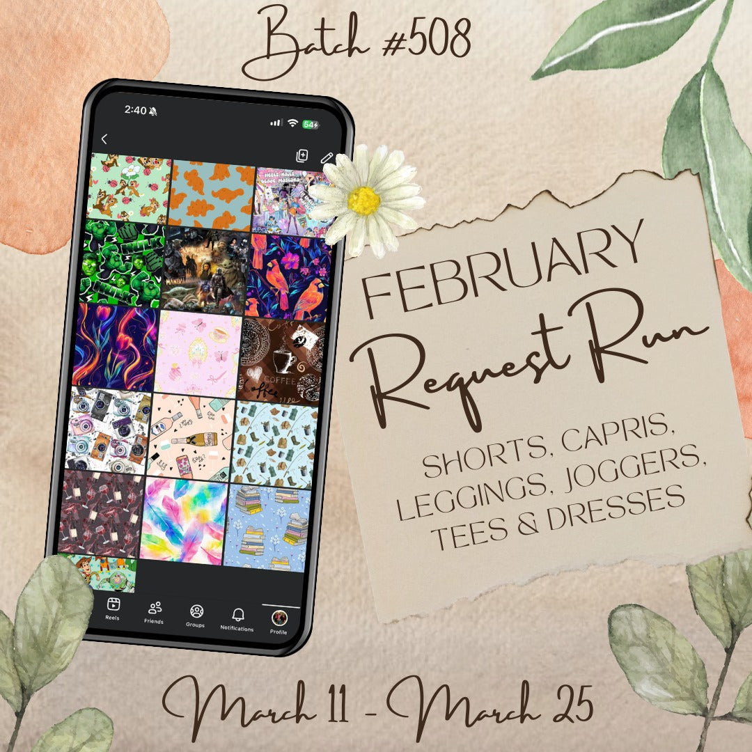 Batch #508 - February Request Run - Closes 3-25