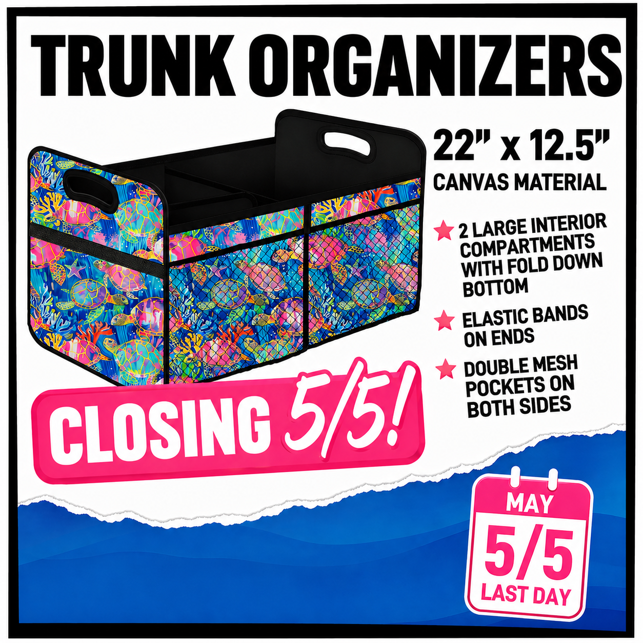 TR90 PREORDER TRUNK ORGANIZERS - CLOSING 5/5 ETA: EARLY JULY