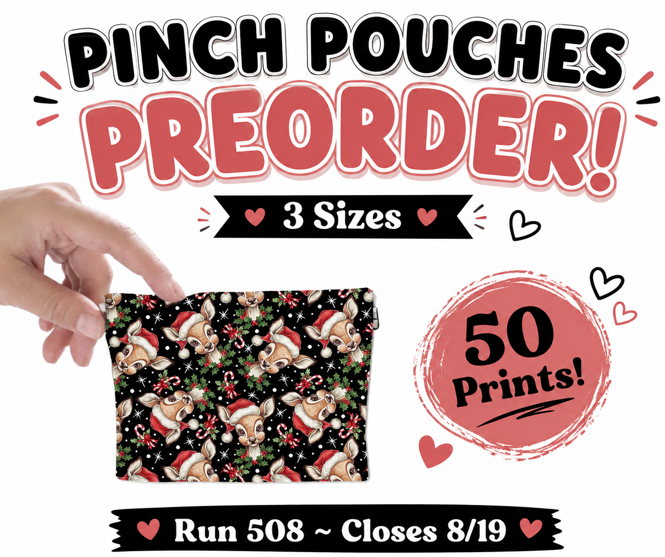 Pinch Pouch Preorder Due 8/19