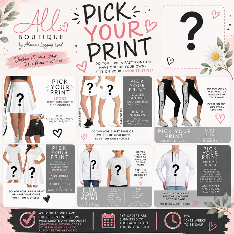 PYP - Pick Your Print! Custom Product Design Requests
