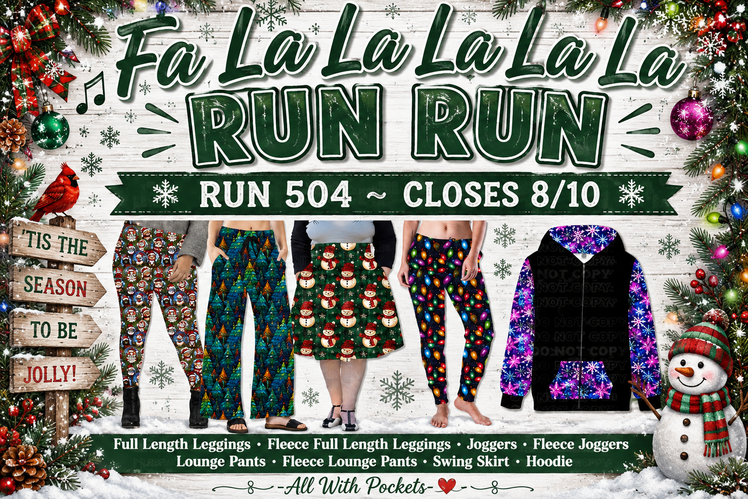 Fa La La La La Preorder Closing 8/10