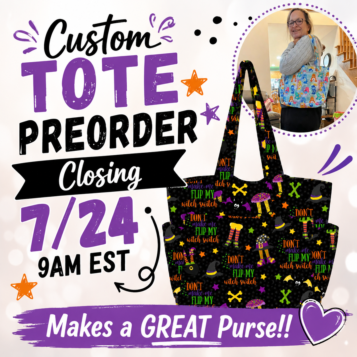 PREORDER NEW TOTES 2 - CLOSING Friday 7/24 ETA: LATE SEPT