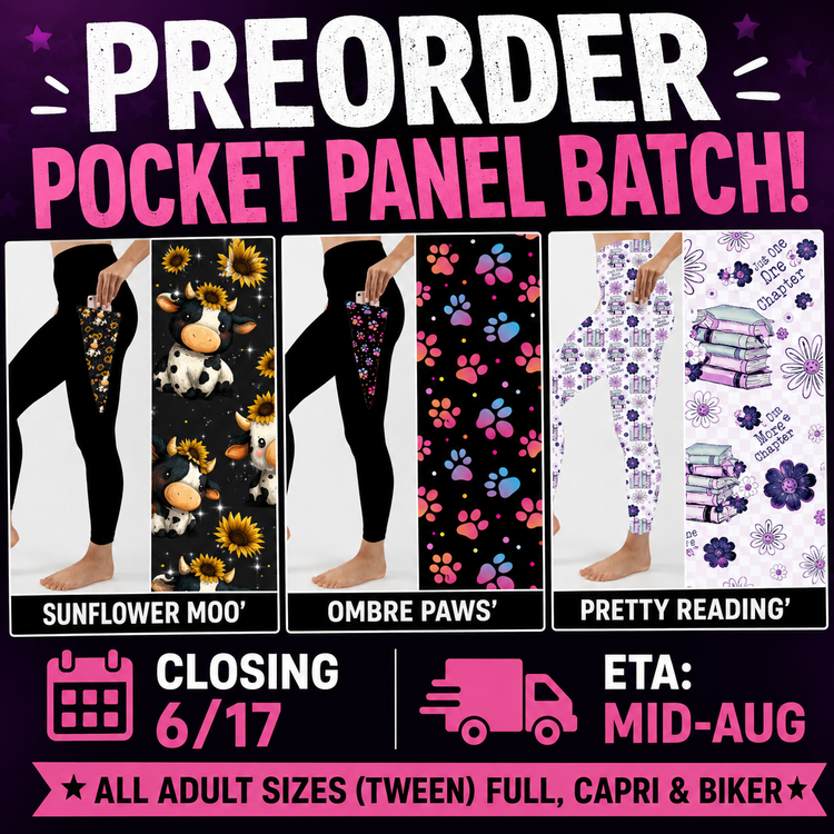 PREORDER POCKET PANEL BATCH - CLOSING 6/17 ETA: MID-AUG
