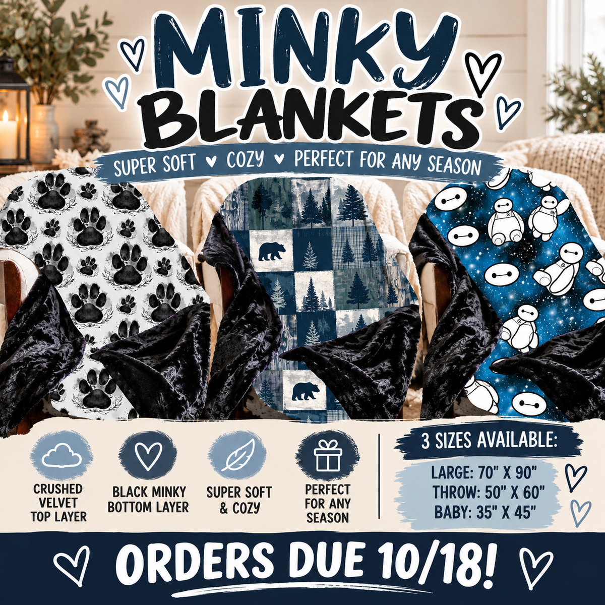 Blankets Closing 10/18