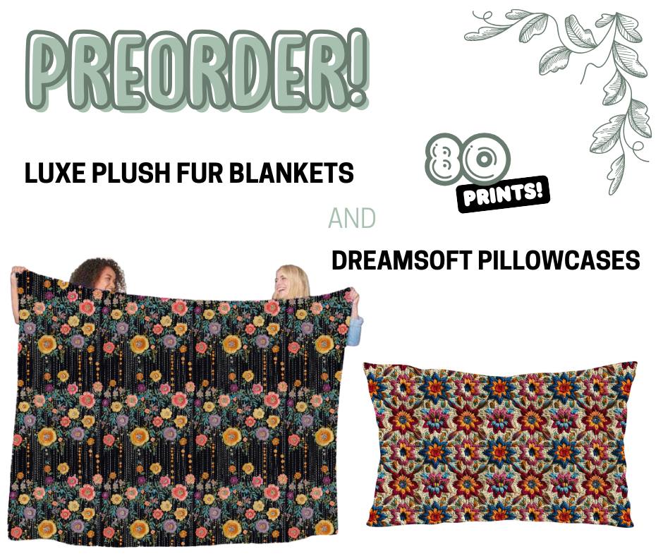 Pixie Blankets & Pilowcases - Over 80 Prints!! Run 374 ~ Closes 10-9
