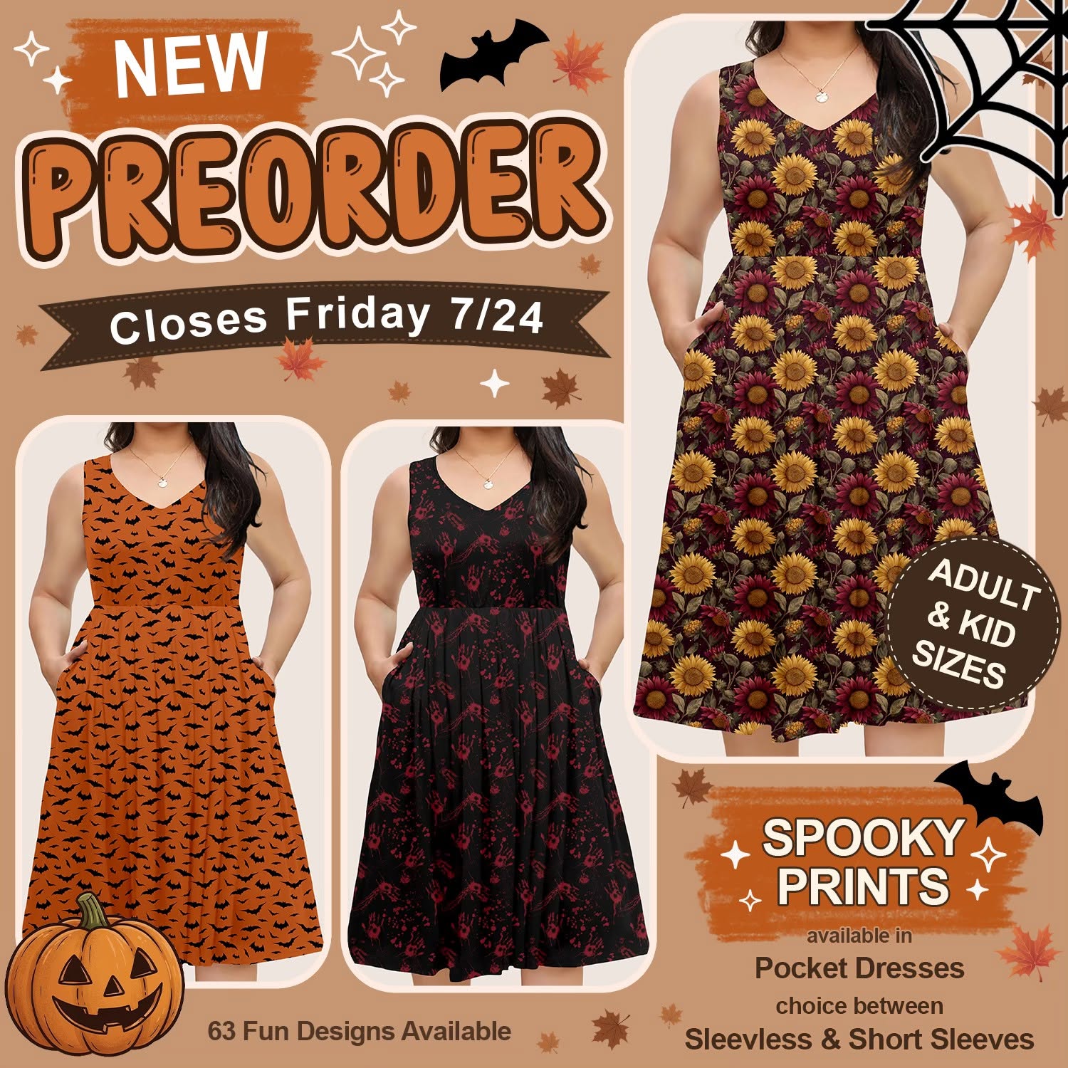 Spooky Tank Dress Preorder Closing 7/24