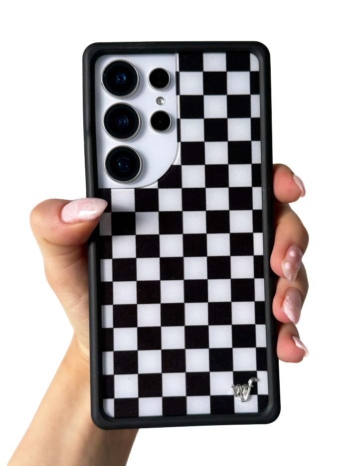 Checkers | Black Samsung Galaxy Case