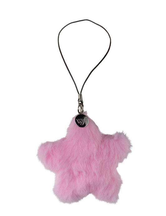 Fluffy Star Charm | Pink - Alonna's Legging Land